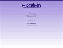 Tablet Screenshot of excelfin.cz
